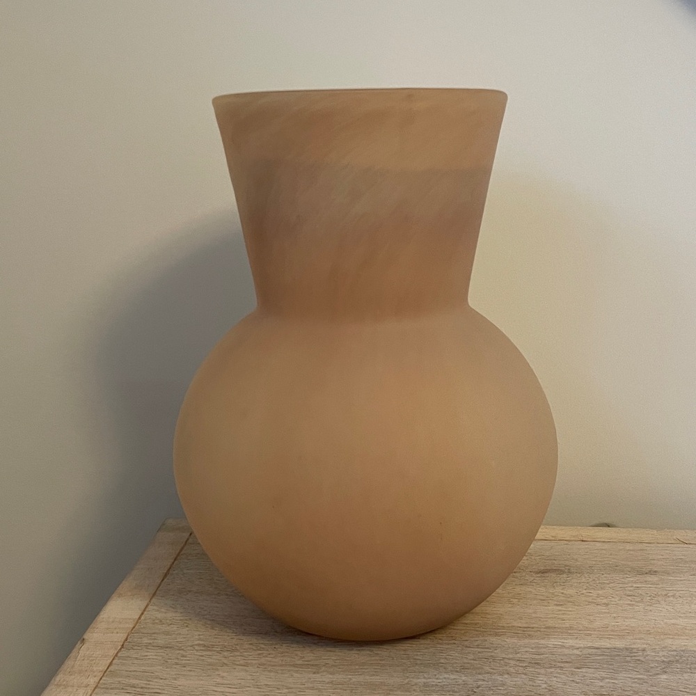 Anthropologie Frosted Glass Decorative Vase - Picture 2 of 8